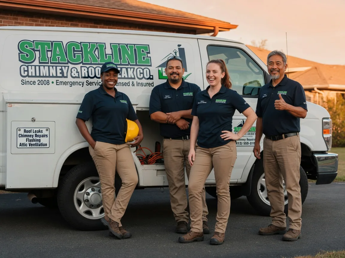 Chimney flashing repair company in Moran, MI